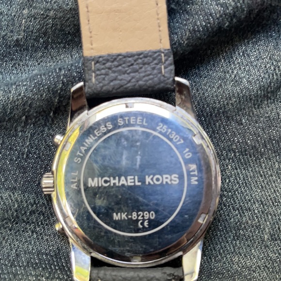 On sale) New Michael Kors Mens Mk8470 Leather Band Watch | eBay Michael Kors watch leather band for comfort